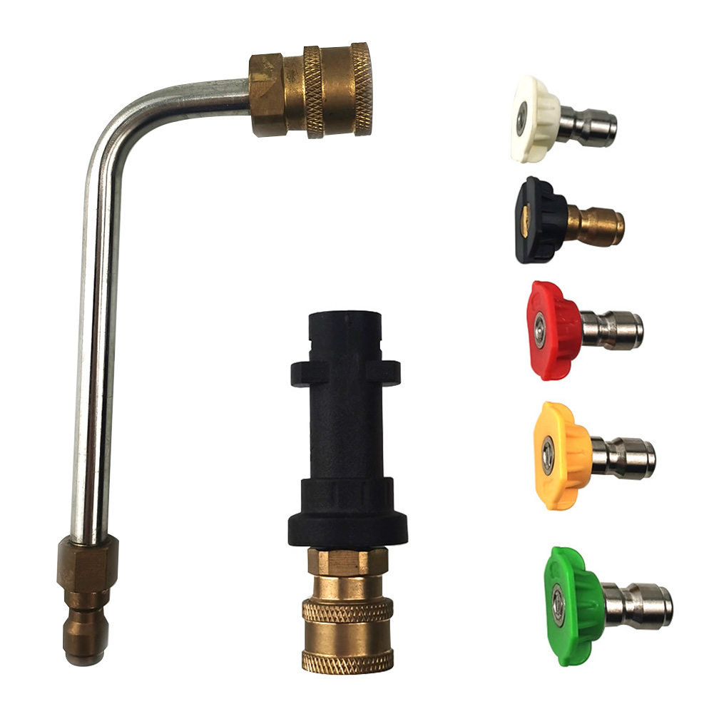 Pressure Washer Gun Adapter + 90 Degree Extension Wand + 5 Tips for Karcher, 501 Original
Pressure Washer Gun Adapter + 90 Degree Extension Wand + 5 Tips for Karcher, 501 Original
