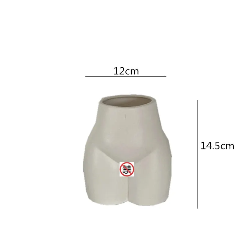 Creativity Ceramics Vase Human Body Nude Abstract Flower Vase Flower