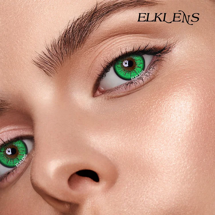 ELKLENS Love Green Colored Contact Lenses