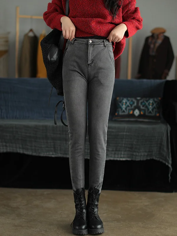 High Waist Slim-Fit Jean Pants