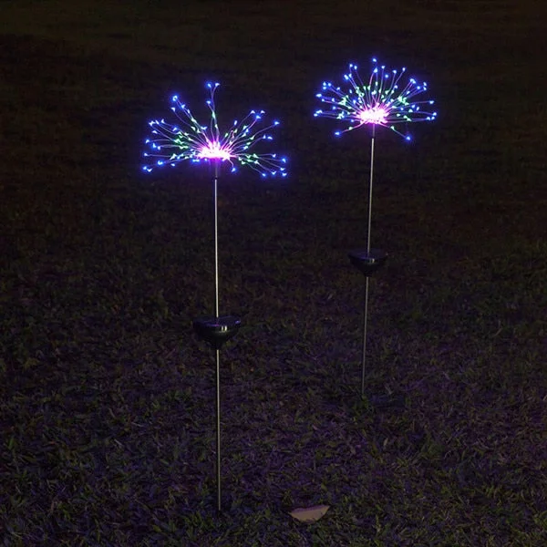 90/150 LED solar light outdoor waterproof eight function flash string lights lawn fireworks lamp garden Christmas holiday decor