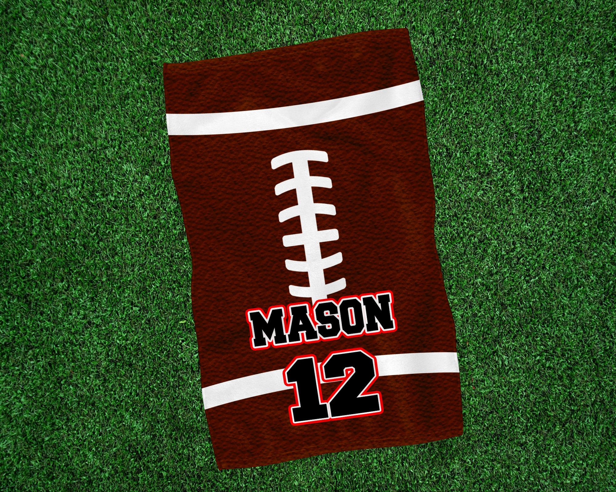 Personalized Kids Football Hand TowelH02