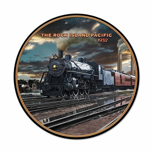 Train- Round Shape Tin Signs/Wooden Signs - 30*30CM