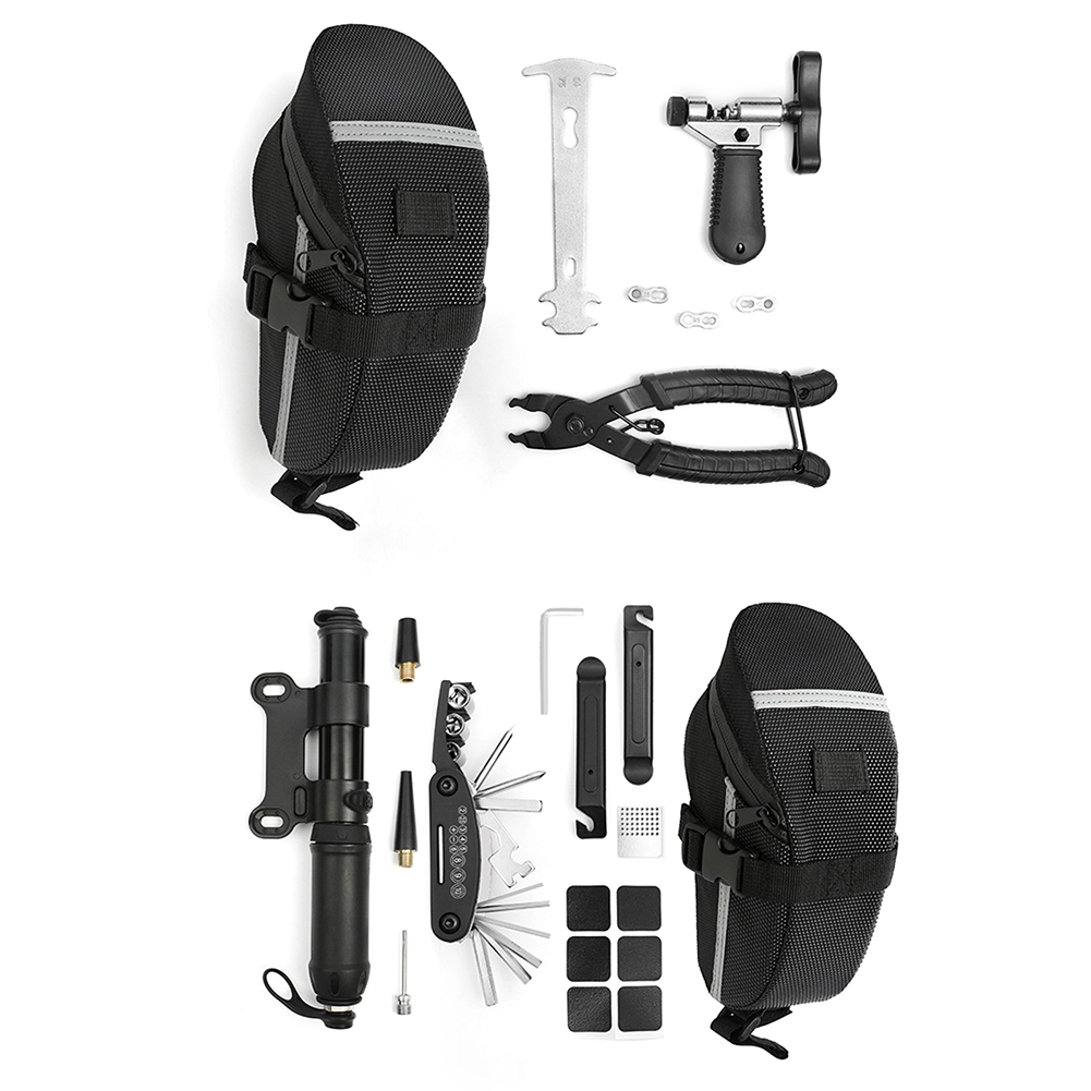 Bicycle Repair Tool Kits with Saddle Bag Multi-function Bike Chain Tire Set, 501 Original
Bicycle Repair Tool Kits with Saddle Bag Multi-function Bike Chain Tire Set, 501 Original