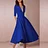 Hyhis New Women Dress Long Fashion Vacation Party Dresses Short Sleeve V-neck Slit Solid High Quality Vestidos Femme 2025