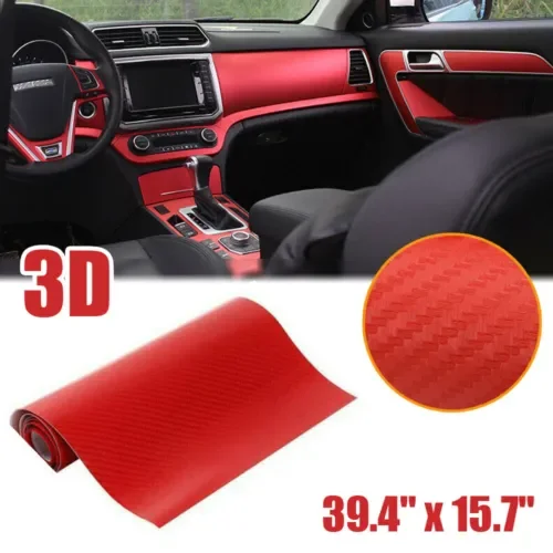 Dronehint 3D Carbon Fiber Car Interior Parts Panel Protector Sticker Wrap DIY Accessories (For: BYD) Parts