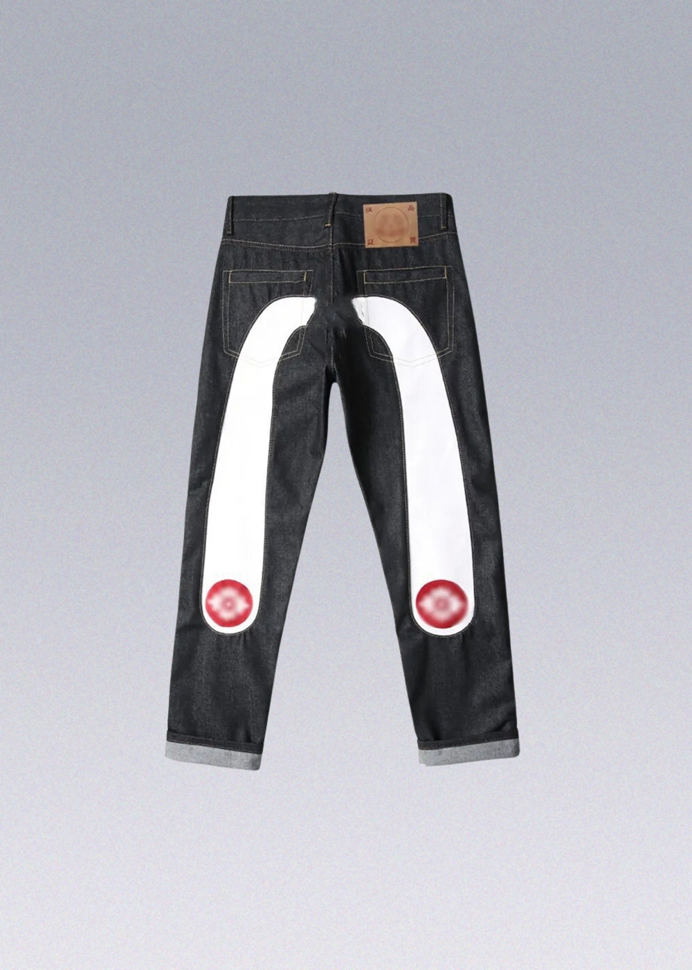 パンツ EVISU Graffiti-Style Daicock Print Slim Fit Jeans #2010 – EVISU