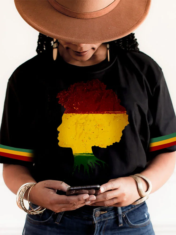 Black Pride African Ethnic Art T Shirt