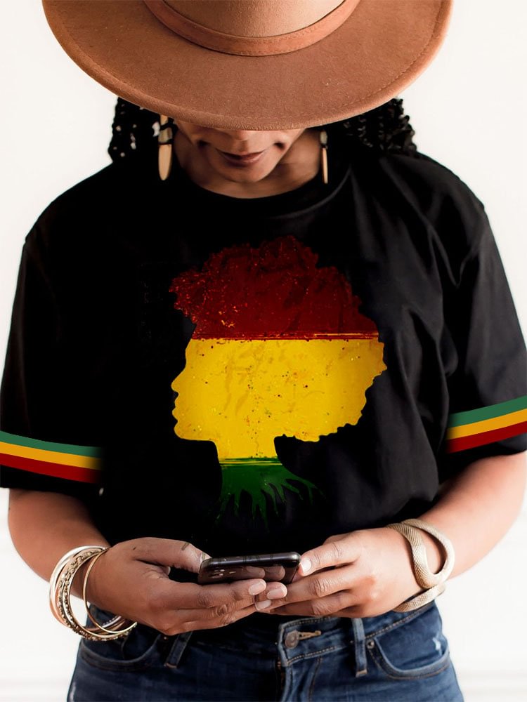 Black Pride African Ethnic Art T Shirt