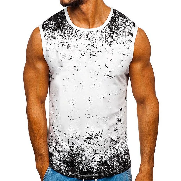 Summer Muscle Bodybuilding Fitness Tee Shirt Sport Tank Men's Clothing Vest