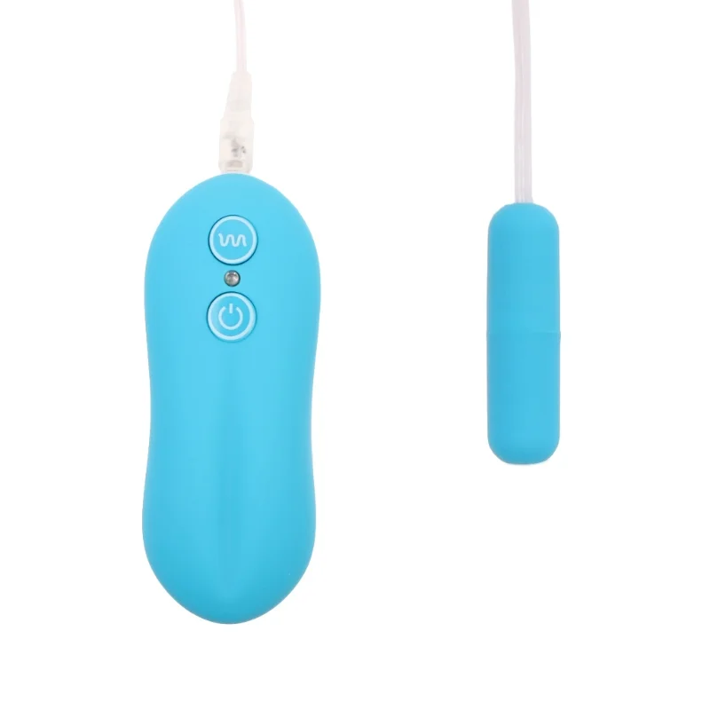 10 Frequency Mini G Spot Vibrator Wired Remote Control Vibrating Sex Toy - Rose Toy