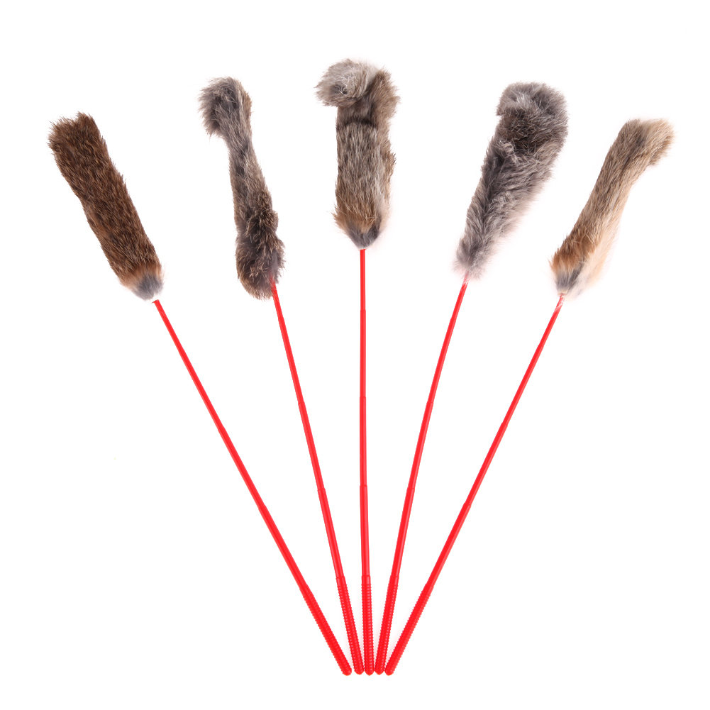 5pcs Funny Elastic Plastic Long Pole Plush Feather Tease Cats Stick Pet Toy, 501 Original
5pcs Funny Elastic Plastic Long Pole Plush Feather Tease Cats Stick Pet Toy, 501 Original