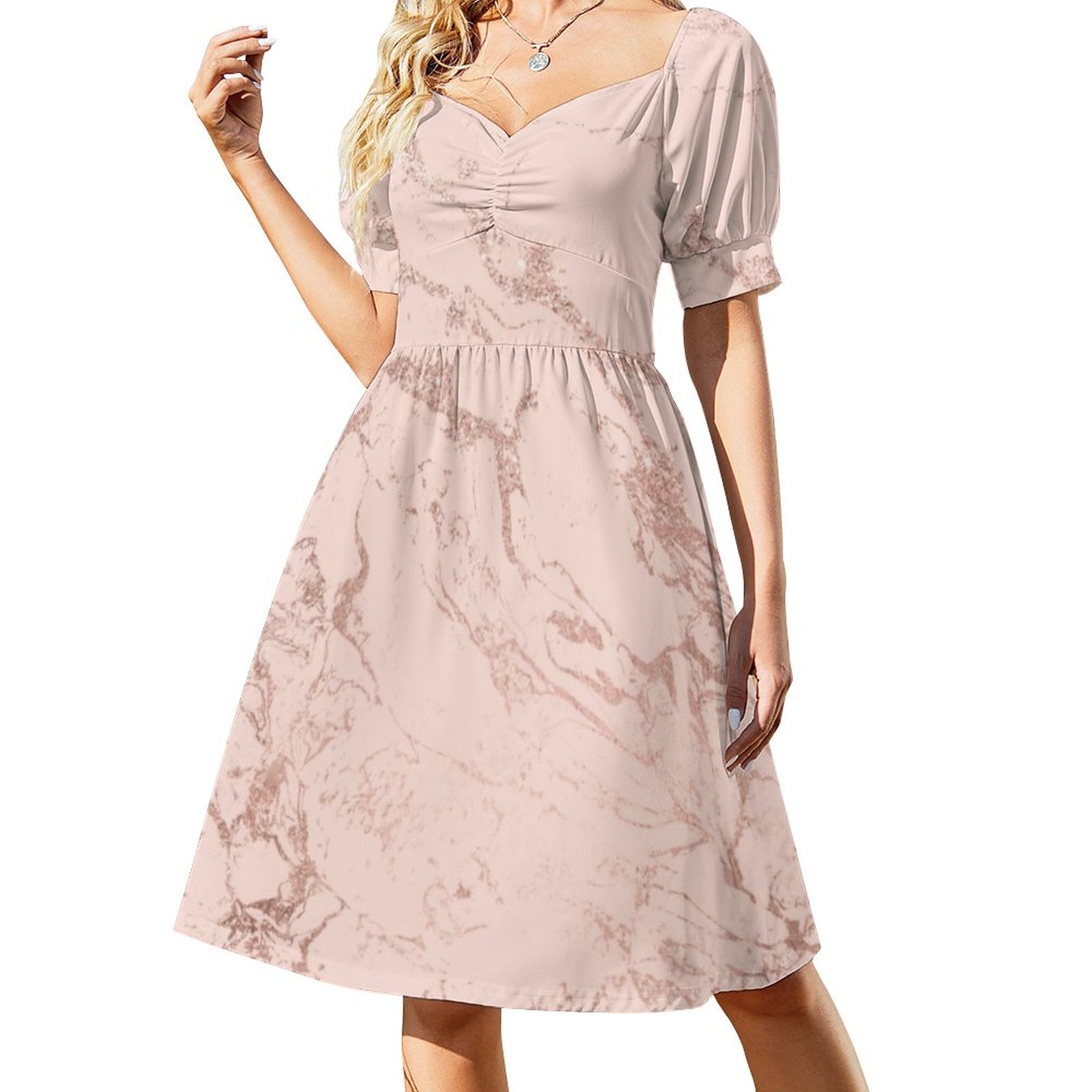 slim fit dress slacks A-line Elegant Sparkly Sequin Rose Gold Popular Modest Long Party Even –  bridalsew main image 0