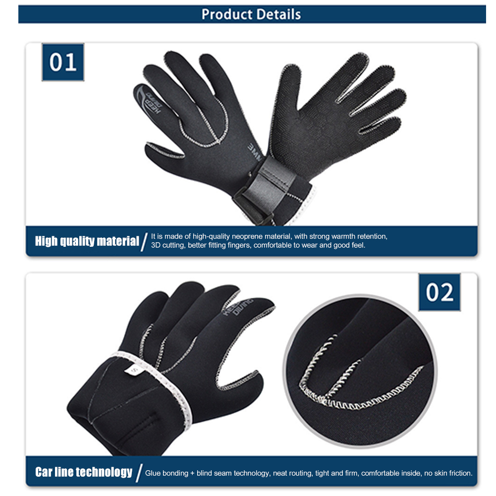3mm Diving Gloves Men Women Anti-skid Underwater Swim Snorkeling Gloves, 501 Original
3mm Diving Gloves Men Women Anti-skid Underwater Swim Snorkeling Gloves, 501 Original