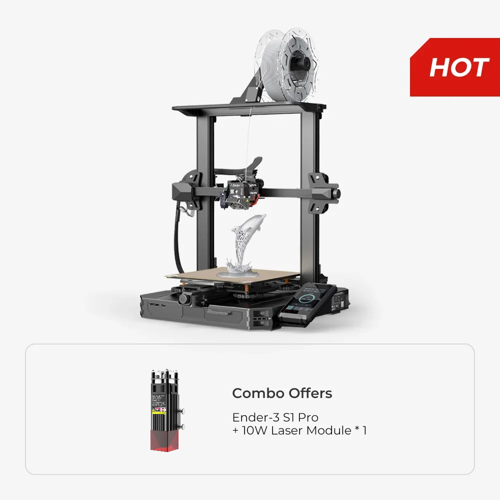 Ender-3 S1 Pro With 10W Laser Module Combo