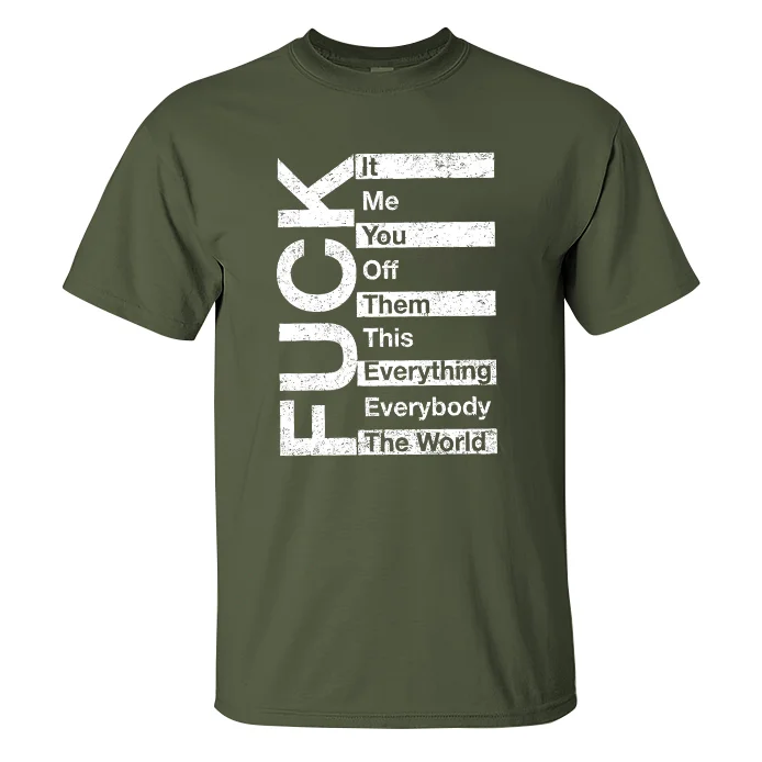 F**k It Off Printed Men's T-shirt