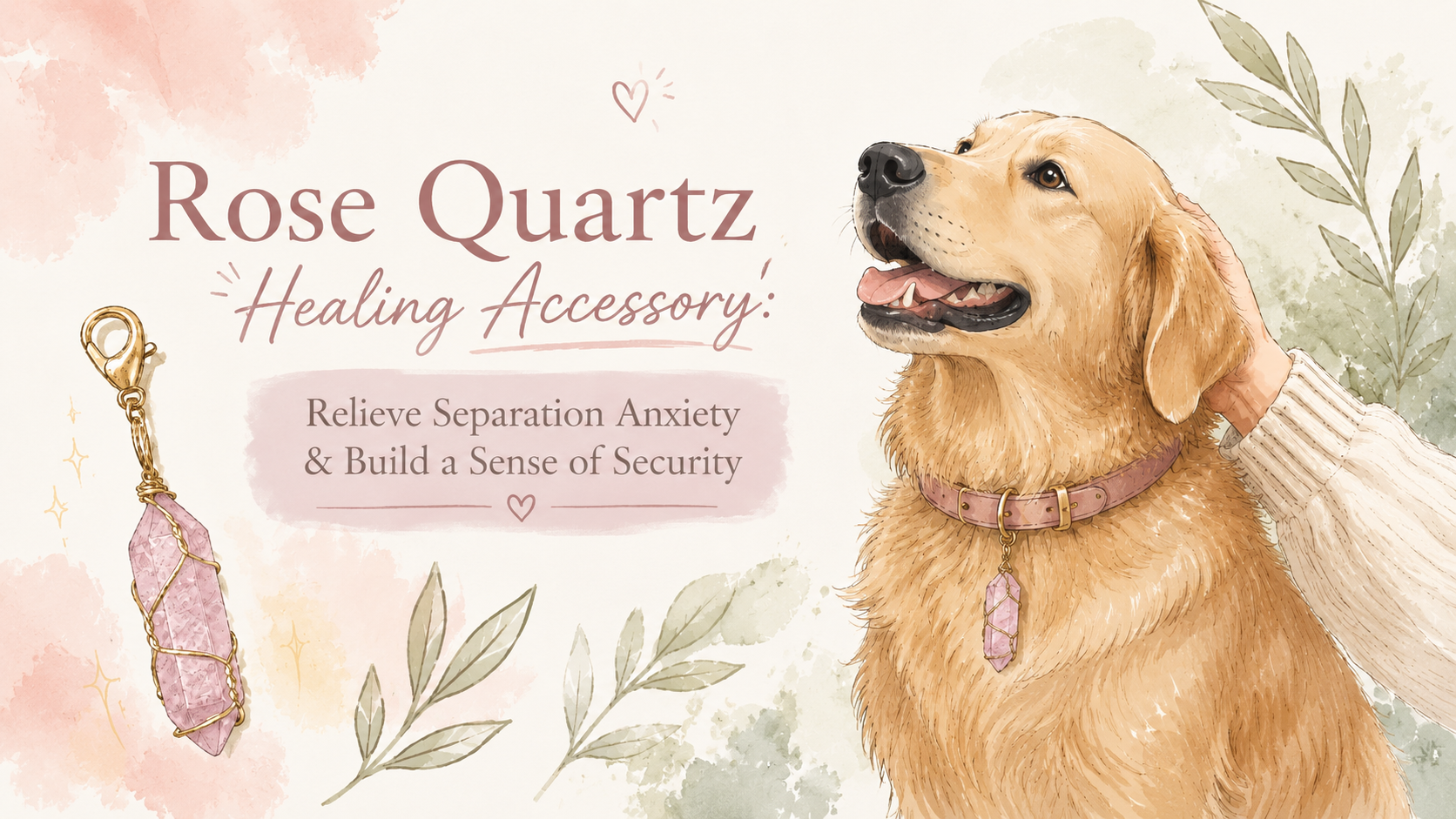 Rose Quartz Healing Accessory: Relieve Separation Anxiety & Build a Sense of Security