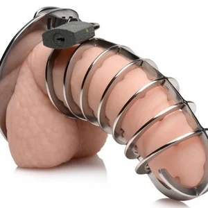 pornhint Pornhint BDSM Stainless Steel Spiked Chastity Cage,CBT Device,Male Chastity Cage,Men Cock Cage ,BDSM Chastity Device For Men,Chastity Chamber