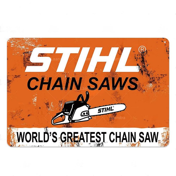 Barker Stihl Chainsaws - Vintage Tin Signs/Wooden Signs - 20*30cm/30*40cm