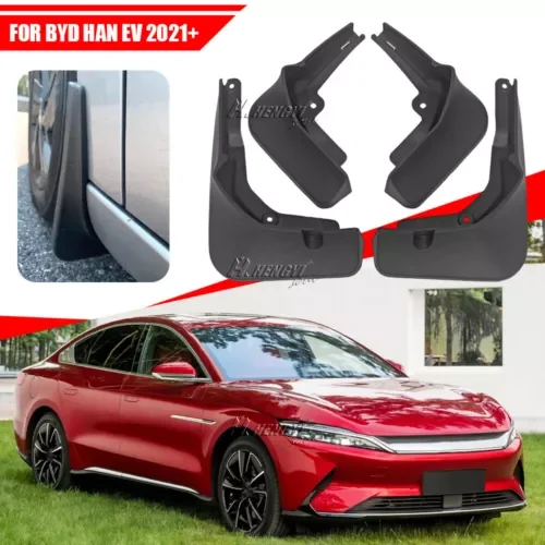 Dronehint 4X Mud Flaps Splash Guards Front Rear Left Right Set For BYD Han EV 2020+ Parts