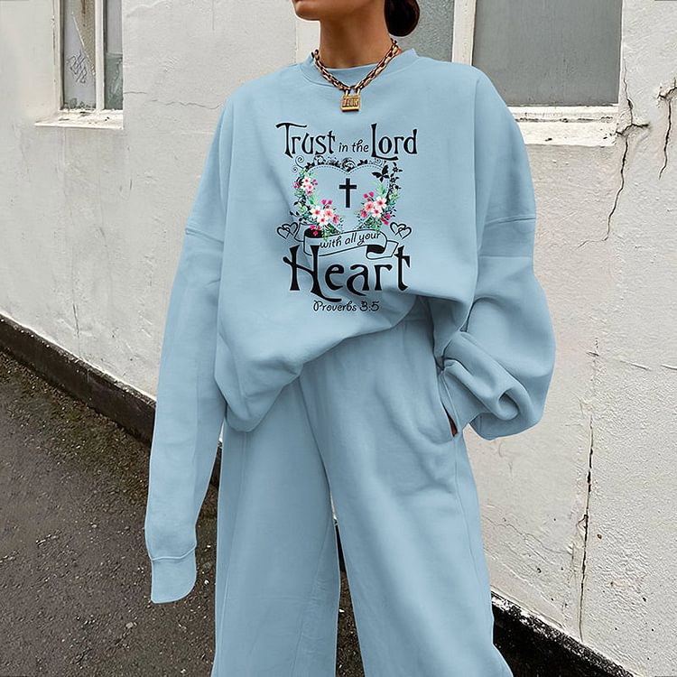 VChics Trust In The Lord With All Your Heart Proverbs 3:5 Two Piece Set