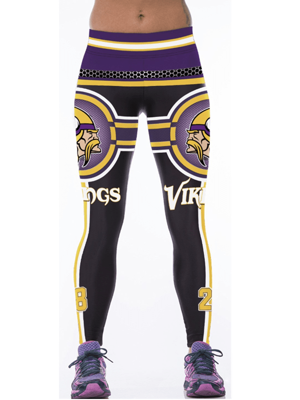 Minnesota Vikings 3D Printed Sports Yoga Pants