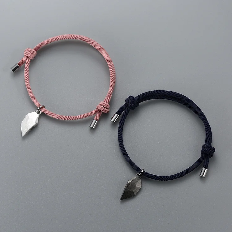 Personalized Couple Magnetic Bracelet Set Love Matching Bracelet
