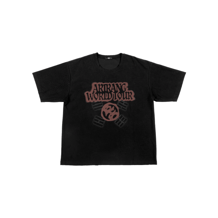ARIRANG] BTS World Tour T-Shirt - Black & Red Edition