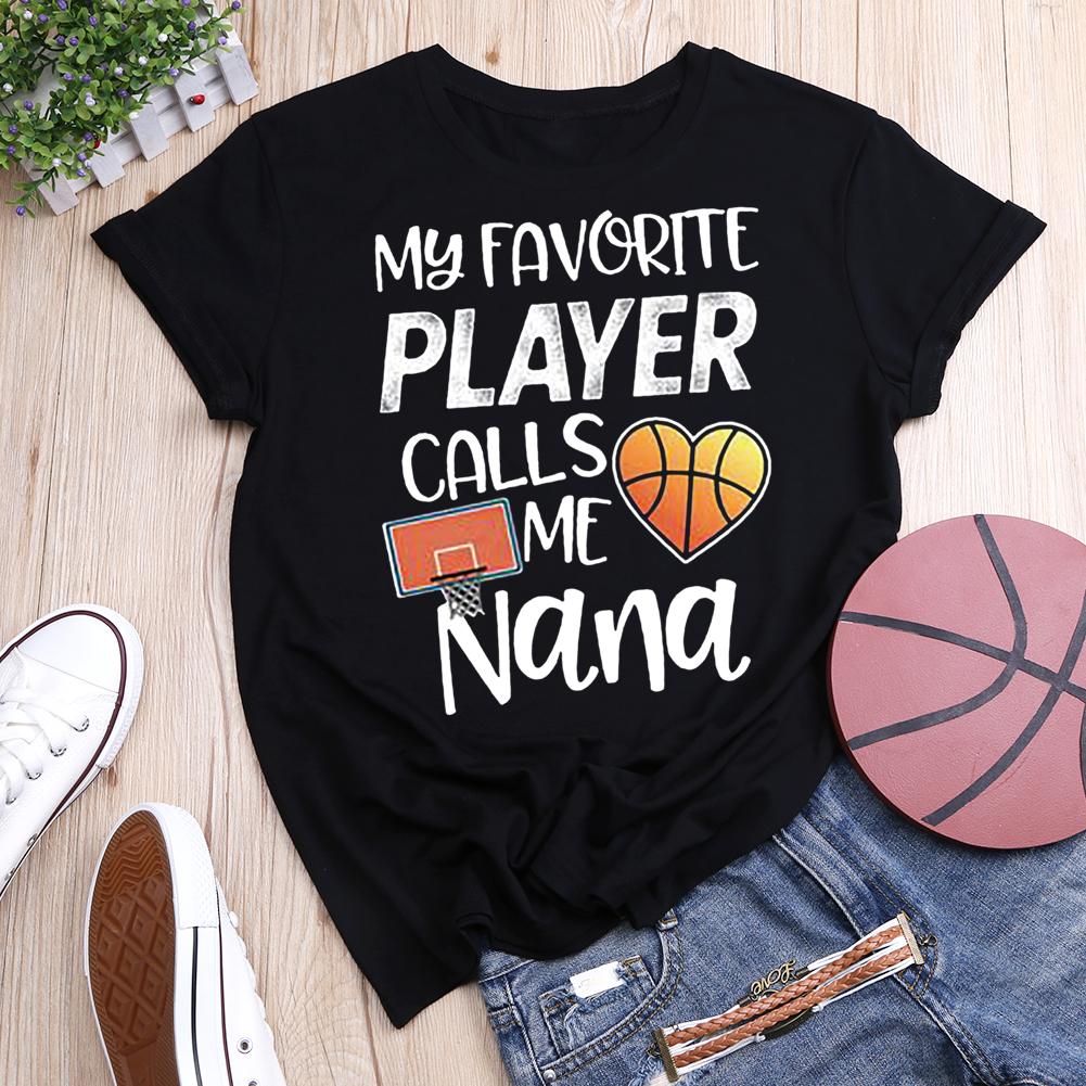 Nana Basketball Round Neck T-shirt-01043-Guru-buzz