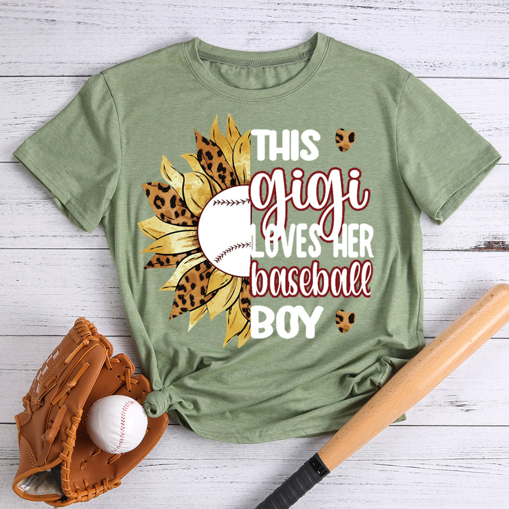 Baseball Grandma Grandson Fan  T-shirt Tee -06501-Guru-buzz
