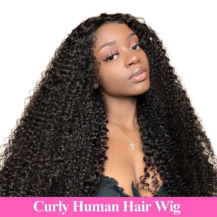 Kinky Curly Pre-Made Hairline 360 Lace Frontal Wig
