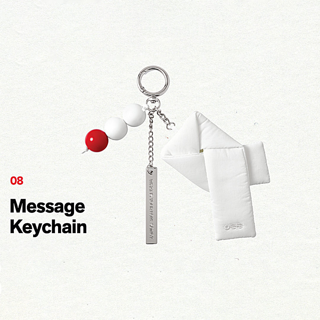 BTS Arirang Album Message Keychain | 2026 World Tour Bag Pendant 💜
