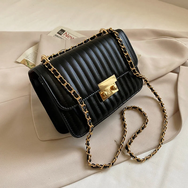 Casual Elegant Solid Chains Bags(3 Colors)