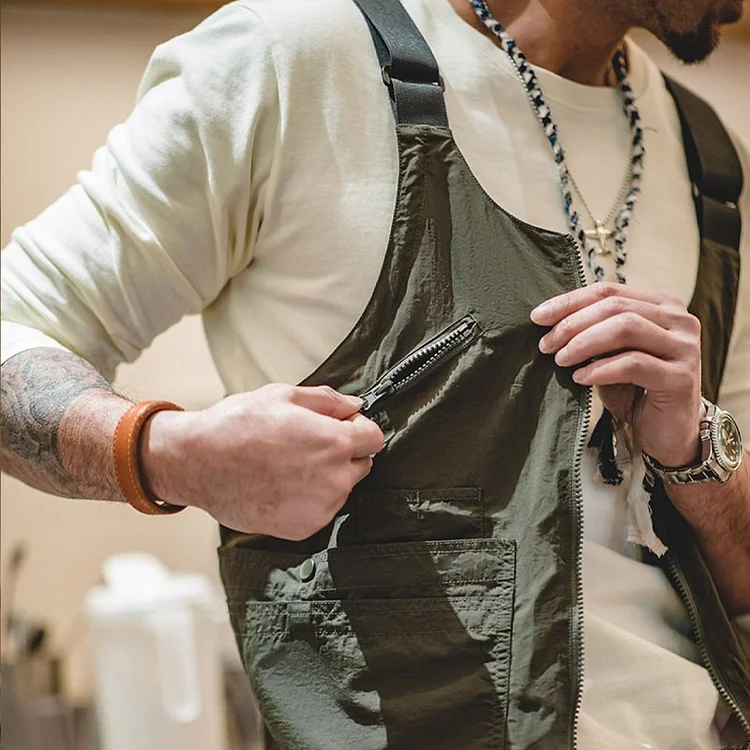 TIMSMEN Multi-pocket Sleeveless Nylon Dual-use Shoulder Bag Waistcoats