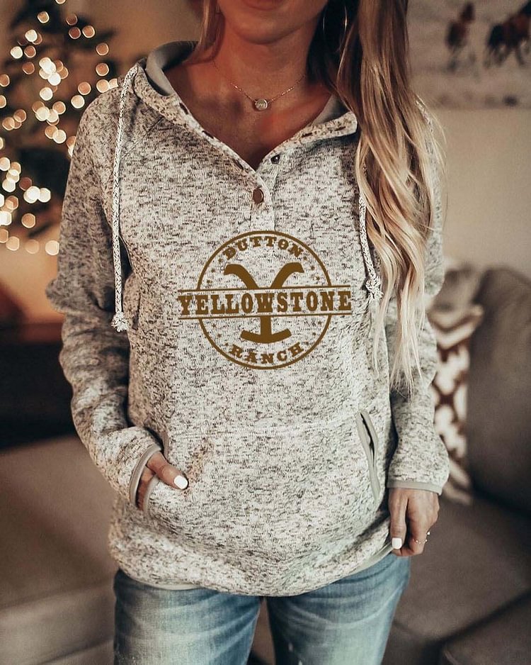 Casual patchwork printed Hoodie