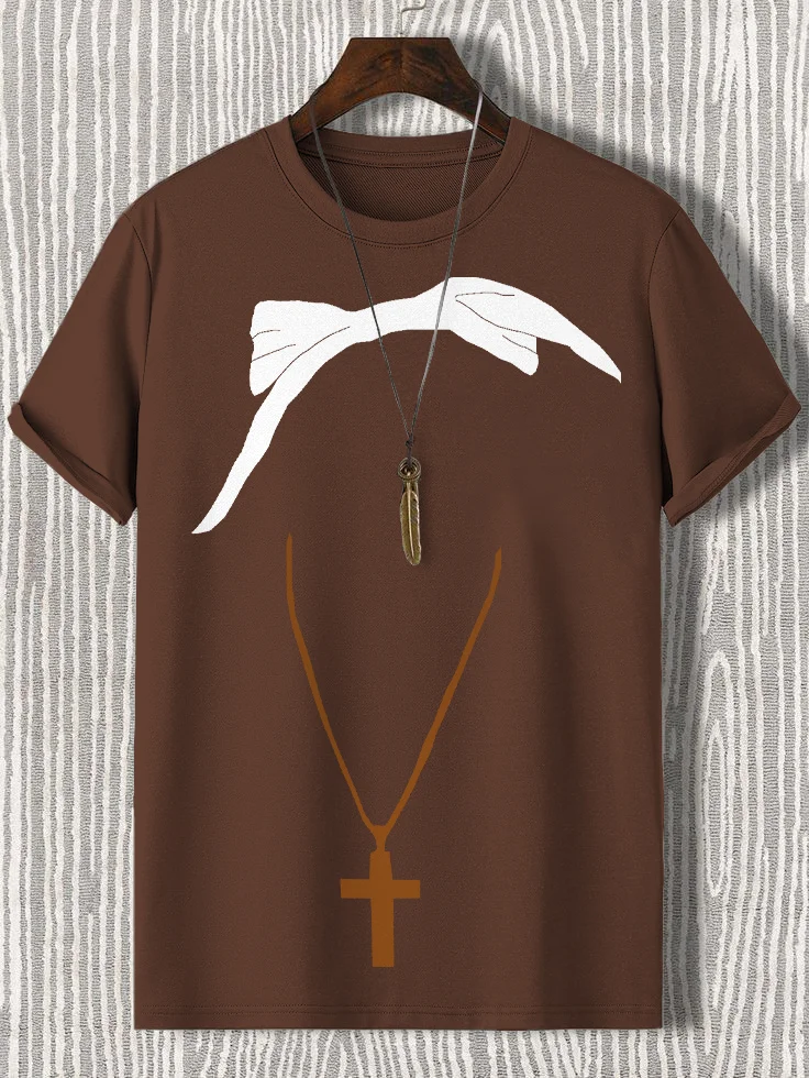 Men's Hip Hop Rapper Print Cotton Casual T-Shirt