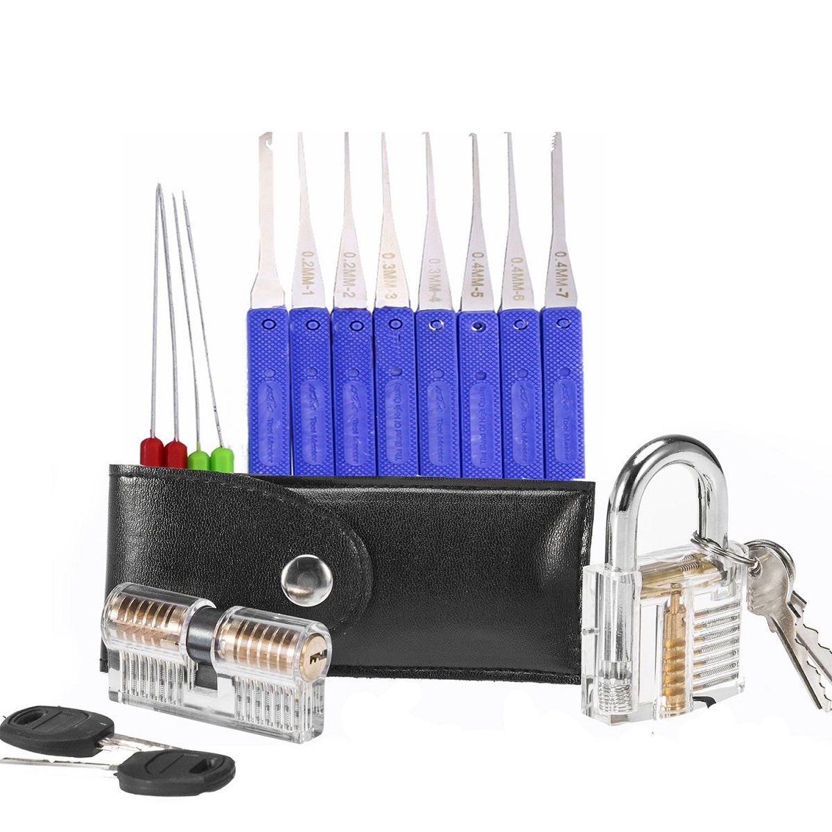 1 Set Transparent Visible Padlock Set Broken Key Extractor Lock Pick Tools, 501 Original
1 Set Transparent Visible Padlock Set Broken Key Extractor Lock Pick Tools, 501 Original
