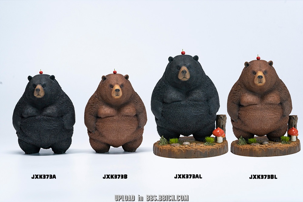 JXK-Chubby Bear(Solid Brown Bear & Solid Black Bear)-JXK373A/B/AL/BL