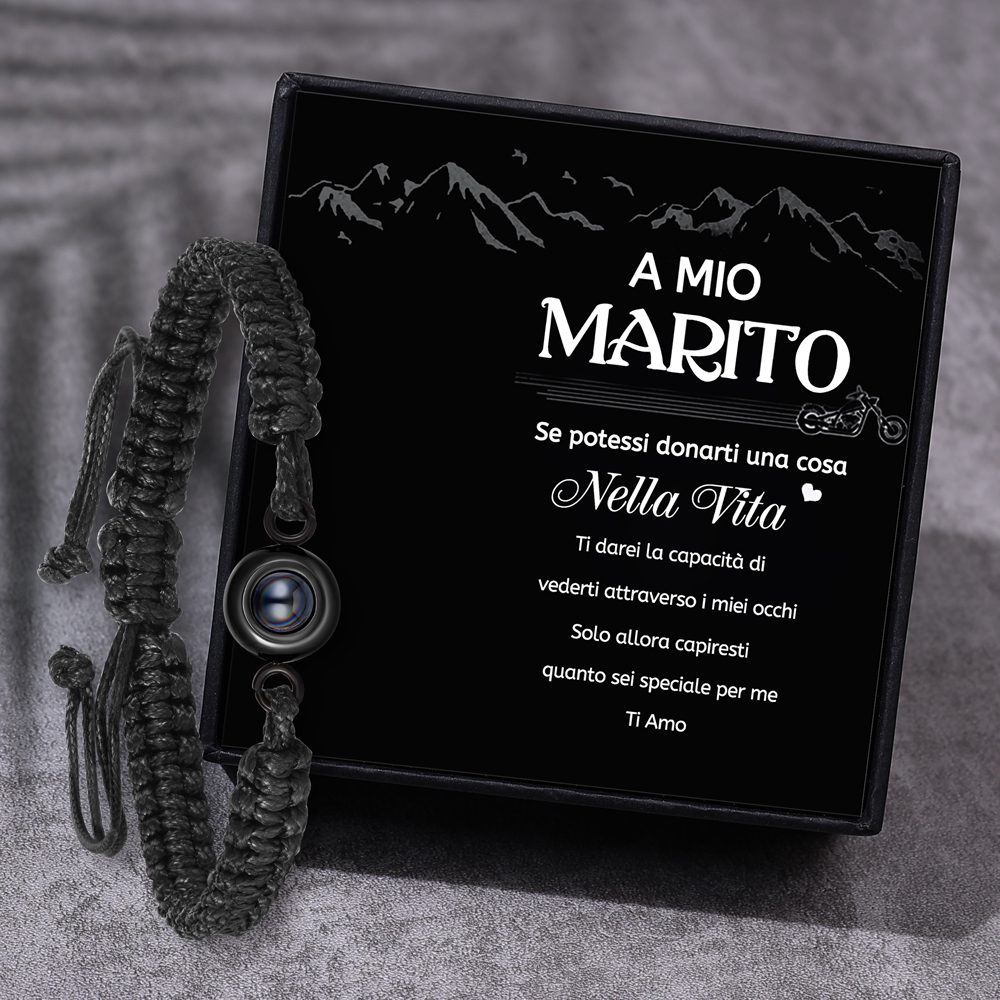 Bracciale Personalizzato Per Uomo, Regalo Personalizzato Per Pap&agrave; Brac