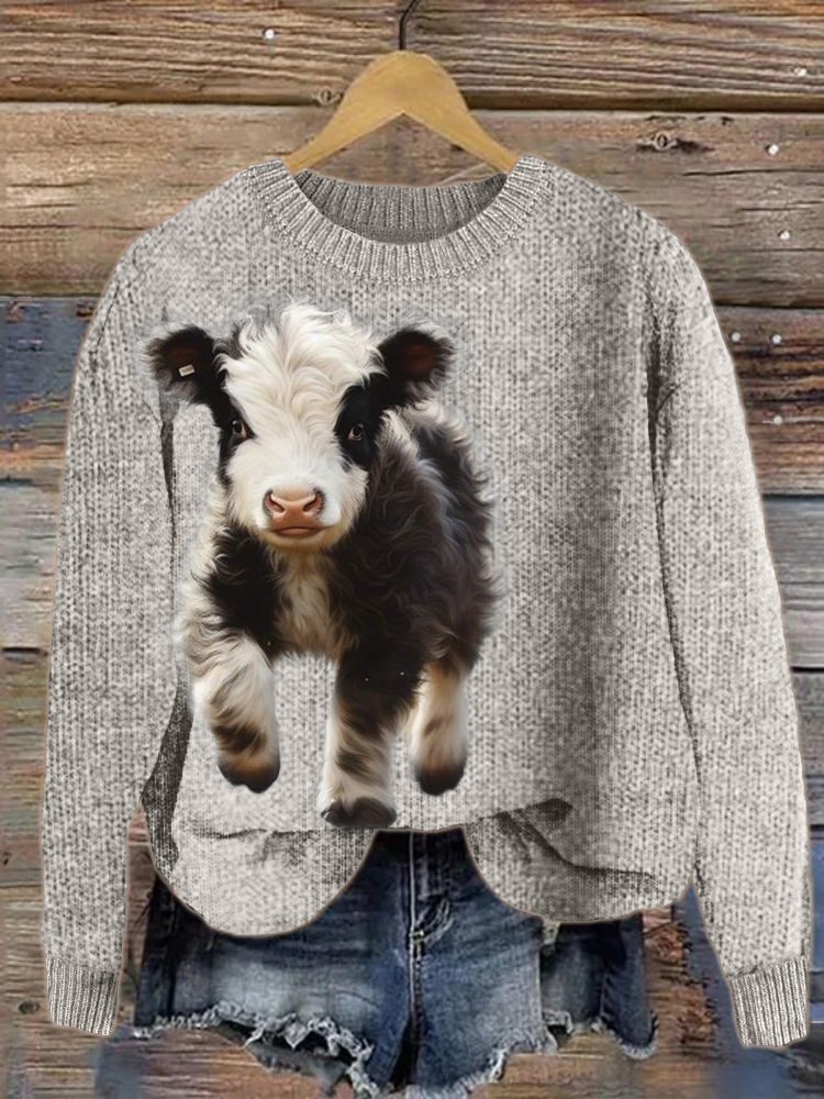 Cow in clearance a sweater