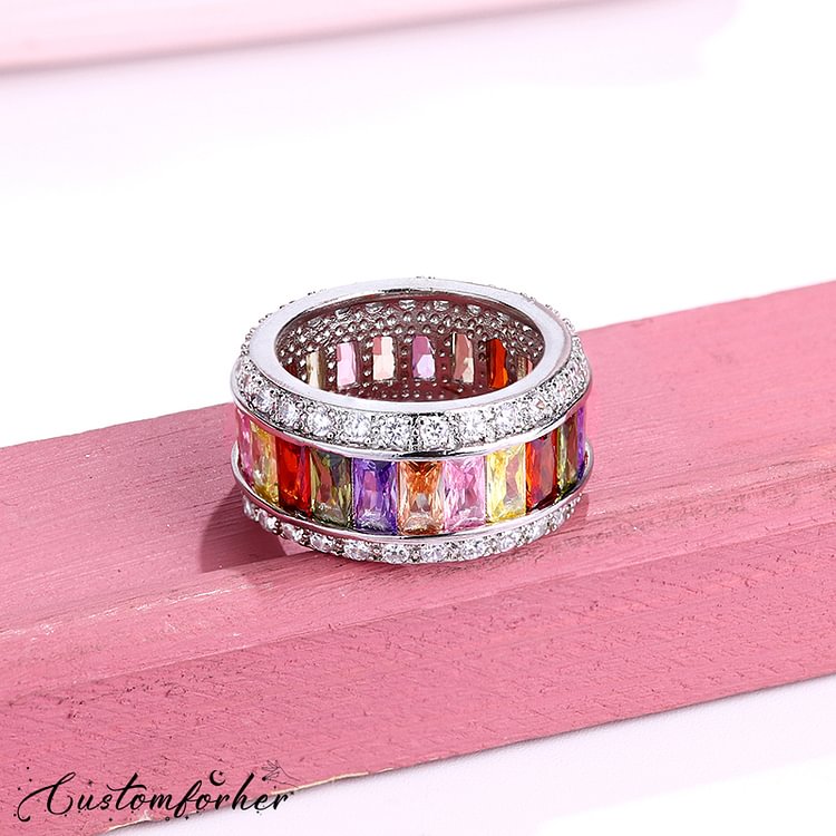Zircon Rainbow Ring