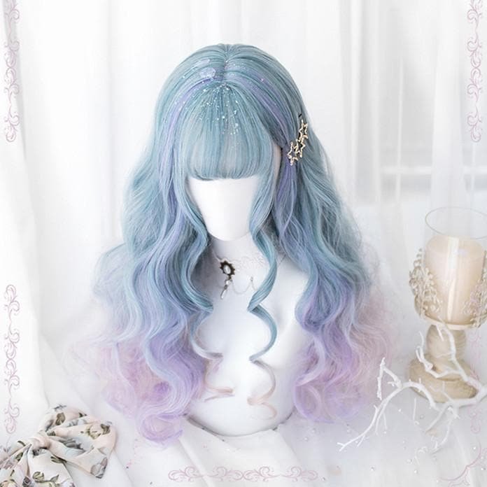 Gradient Harajuku Lolita Long Curl Wig SP13206