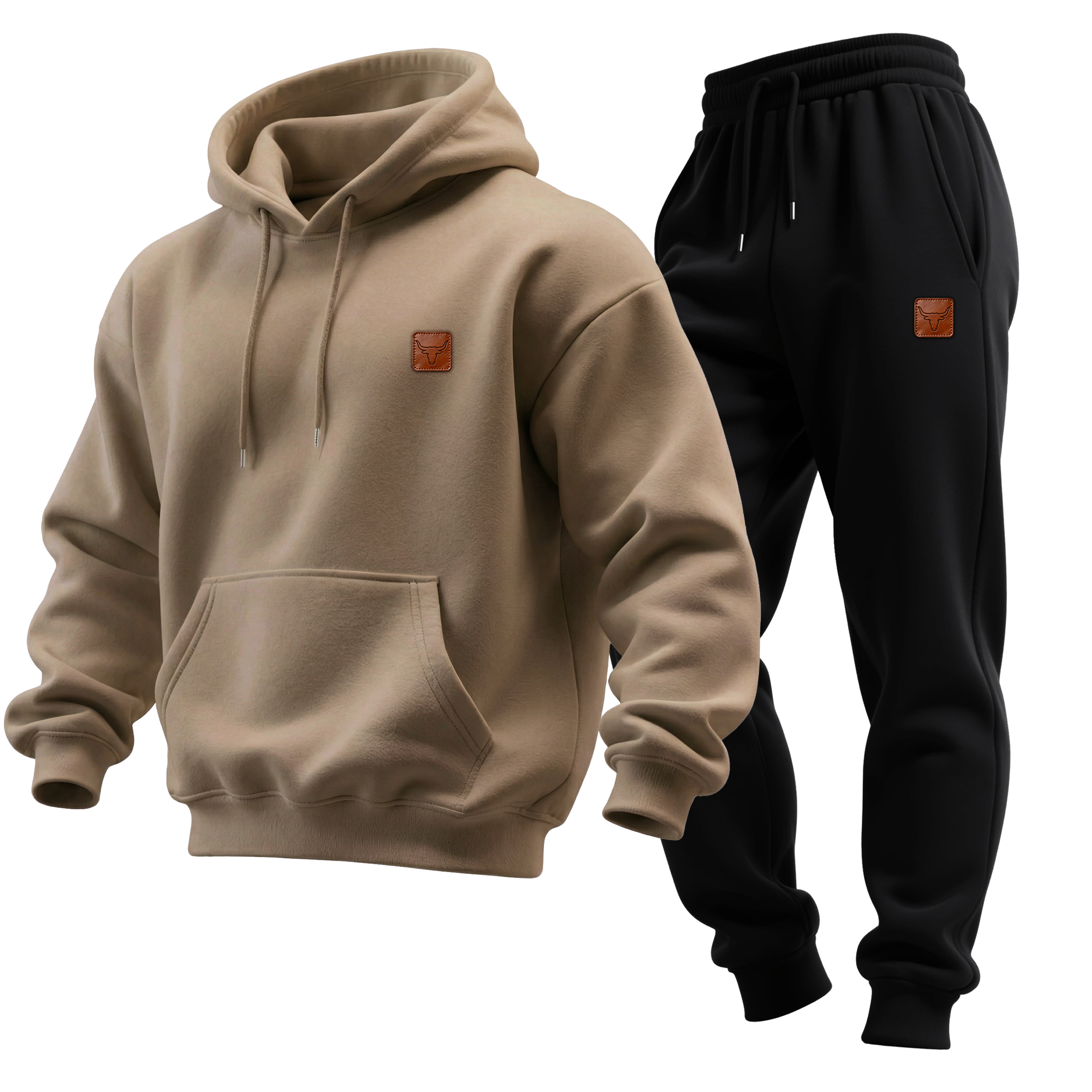 Oversized Hooded Sweatshirt + Trousers Set