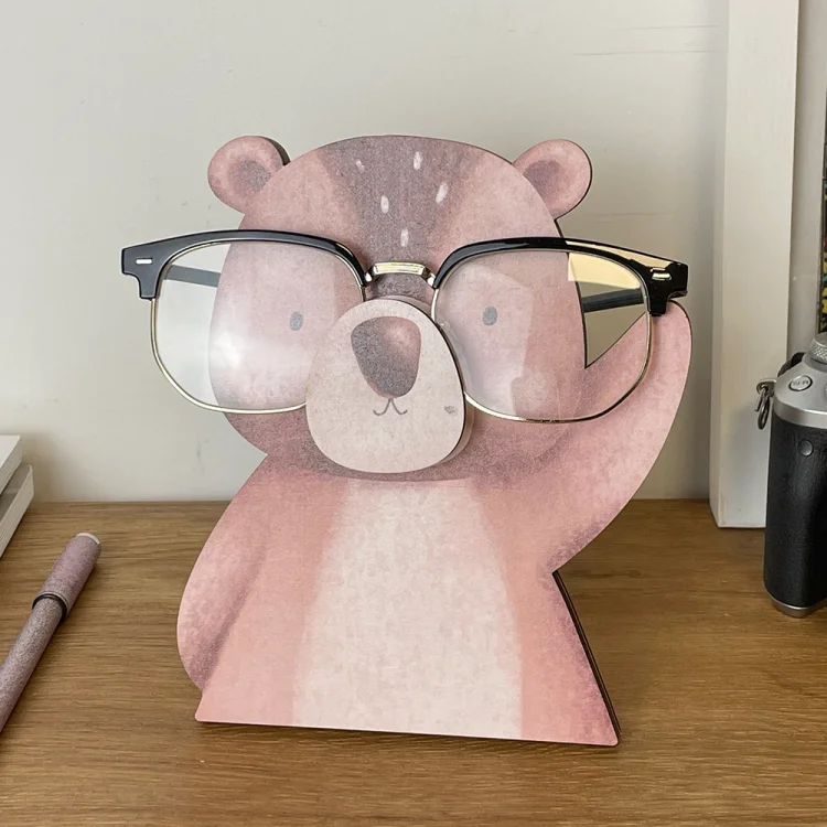 Glasses Holder Stand Gift - Clumsy Bear[Fuzzy]