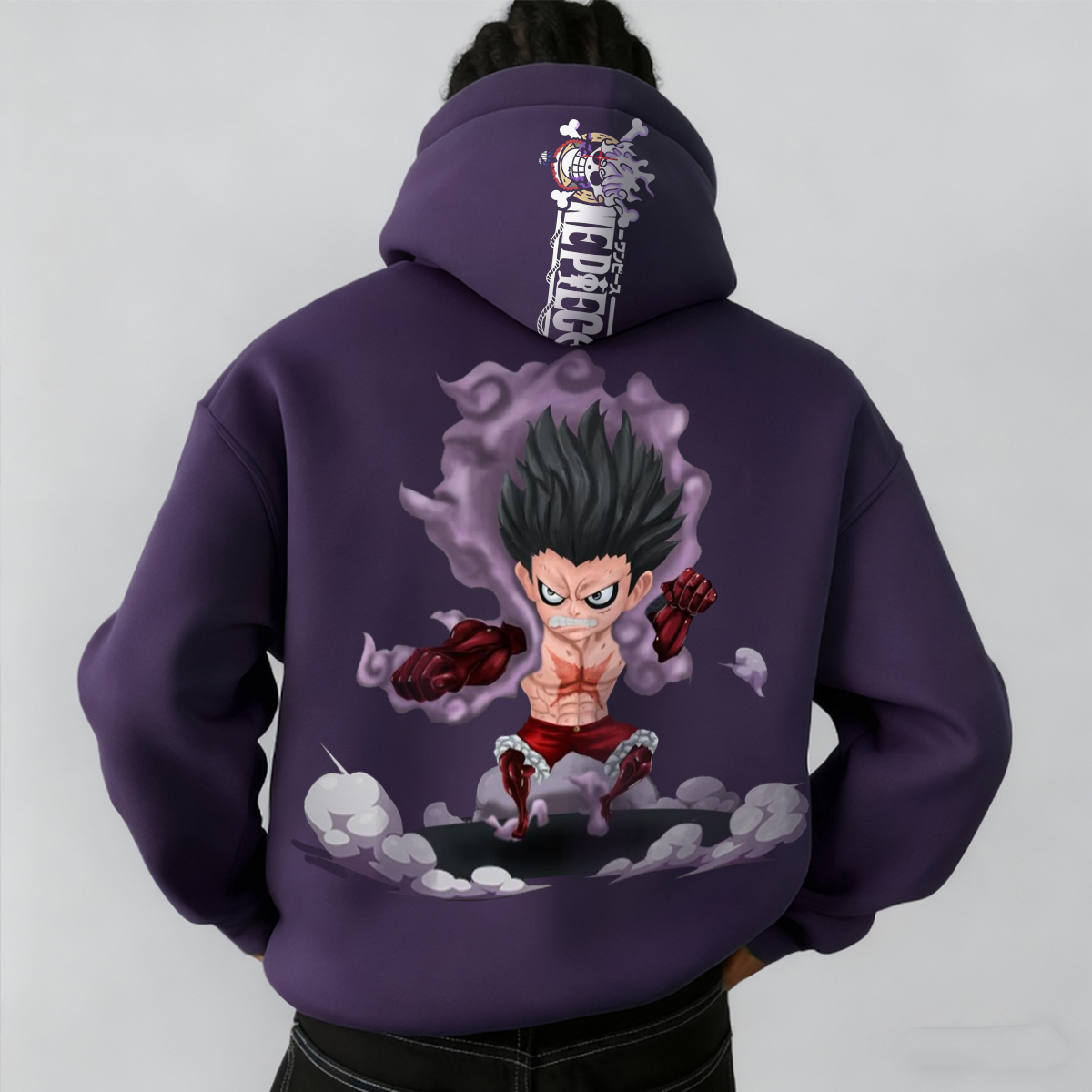 Anime-Inspired Graphic Print Casual Hoodie