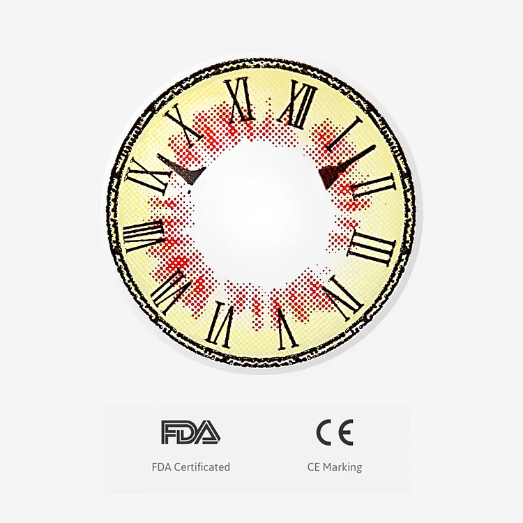 Aprileye Roman Clock Yellow