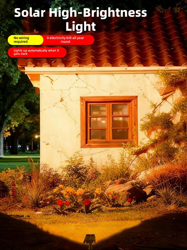 Solar High-Brightness Outdoor Light with Automatic Dark Sensor