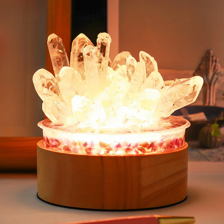 Natural Clear Crystal Lamp