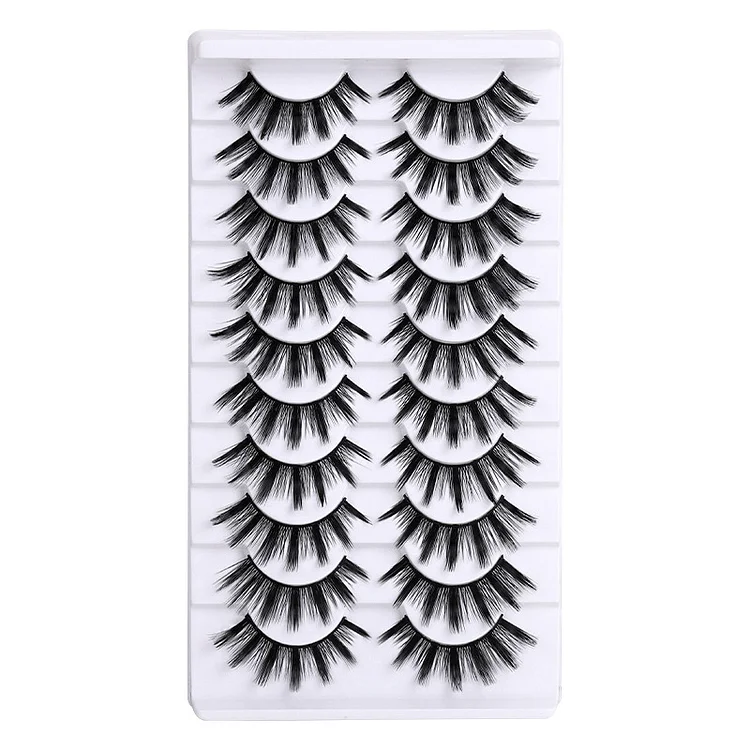 10 Pairs Full Cluster Thick Eyelashes