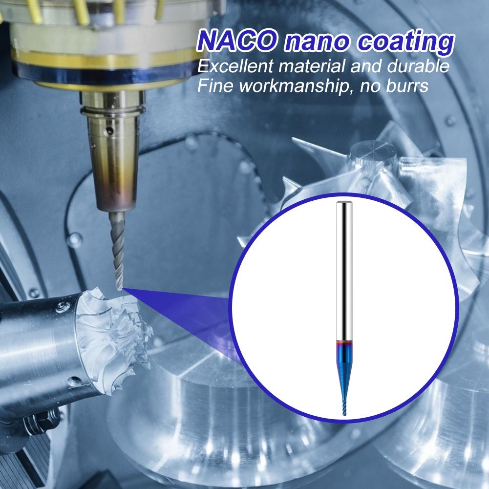 HRC 50mm Nano-coated Tungsten Carbide End Mill Milling Cutter Cutting Tools, 3mm, 501 Original
HRC 50mm Nano-coated Tungsten Carbide End Mill Milling Cutter Cutting Tools, 3mm, 501 Original